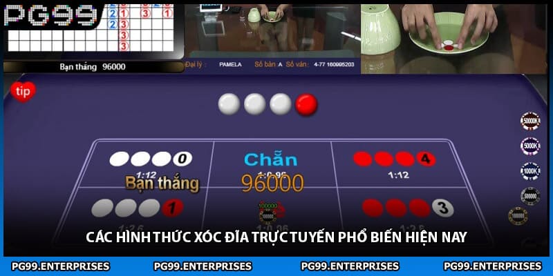 Các hình thức xóc đĩa trực tuyến phổ biến hiện nay